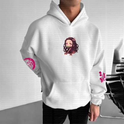 Unisex “Demon Slayer” Anime Graphic Streetwear Vintage Hoodie