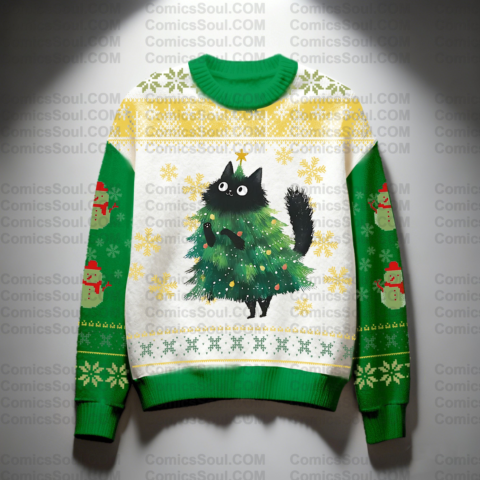 Christmas Plus Velvet Unisex Anime Inspired Vintage Sweatshirt
