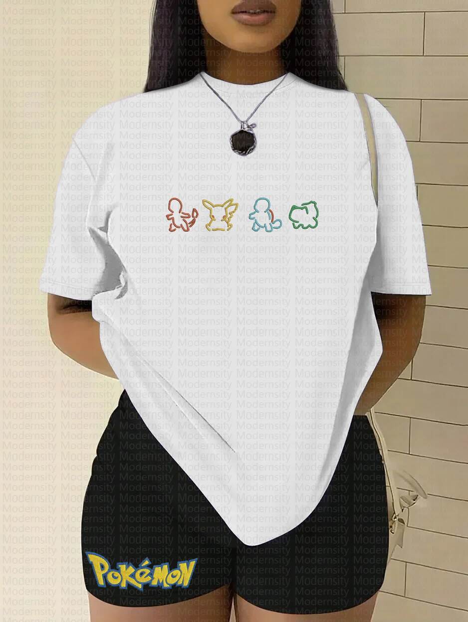 "Pokémon" Anime Inspired Vintage Embroidered T-Shirt