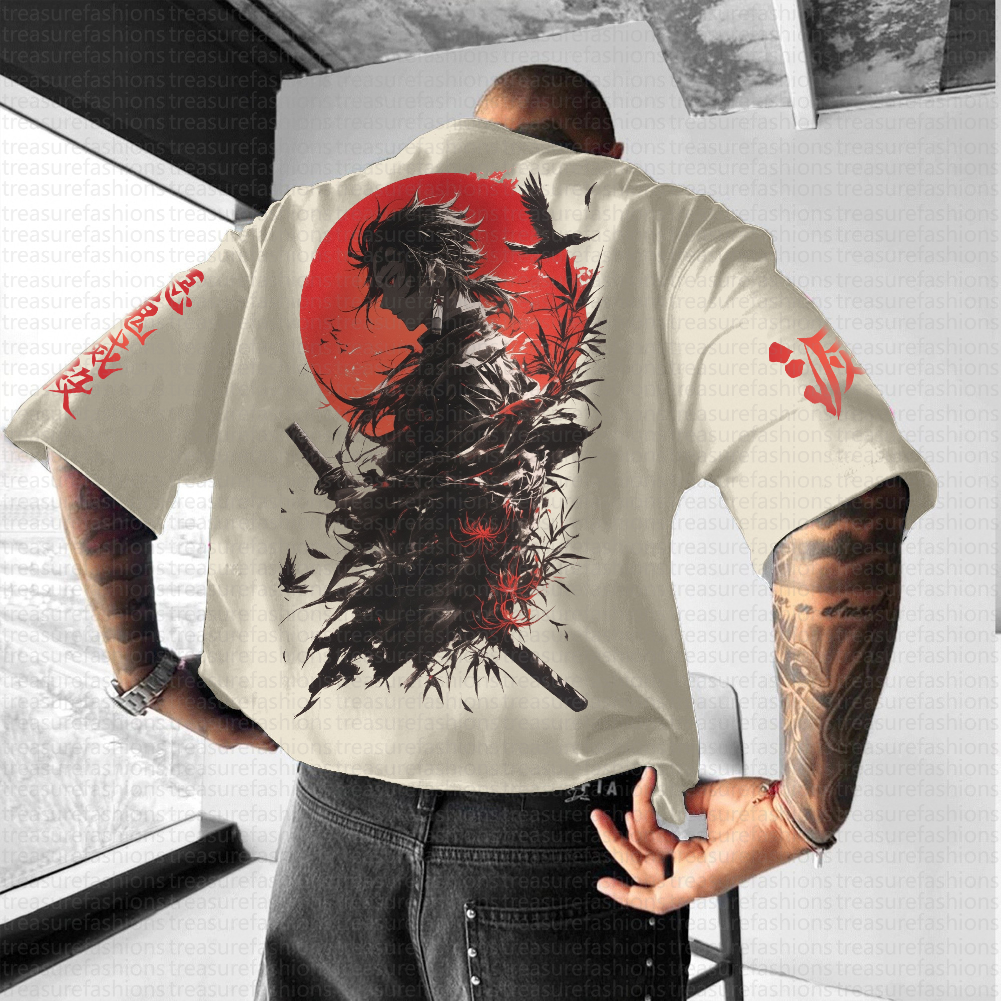 Unisex  "Demon slayer" Anime Inspired Vintage T-Shirt