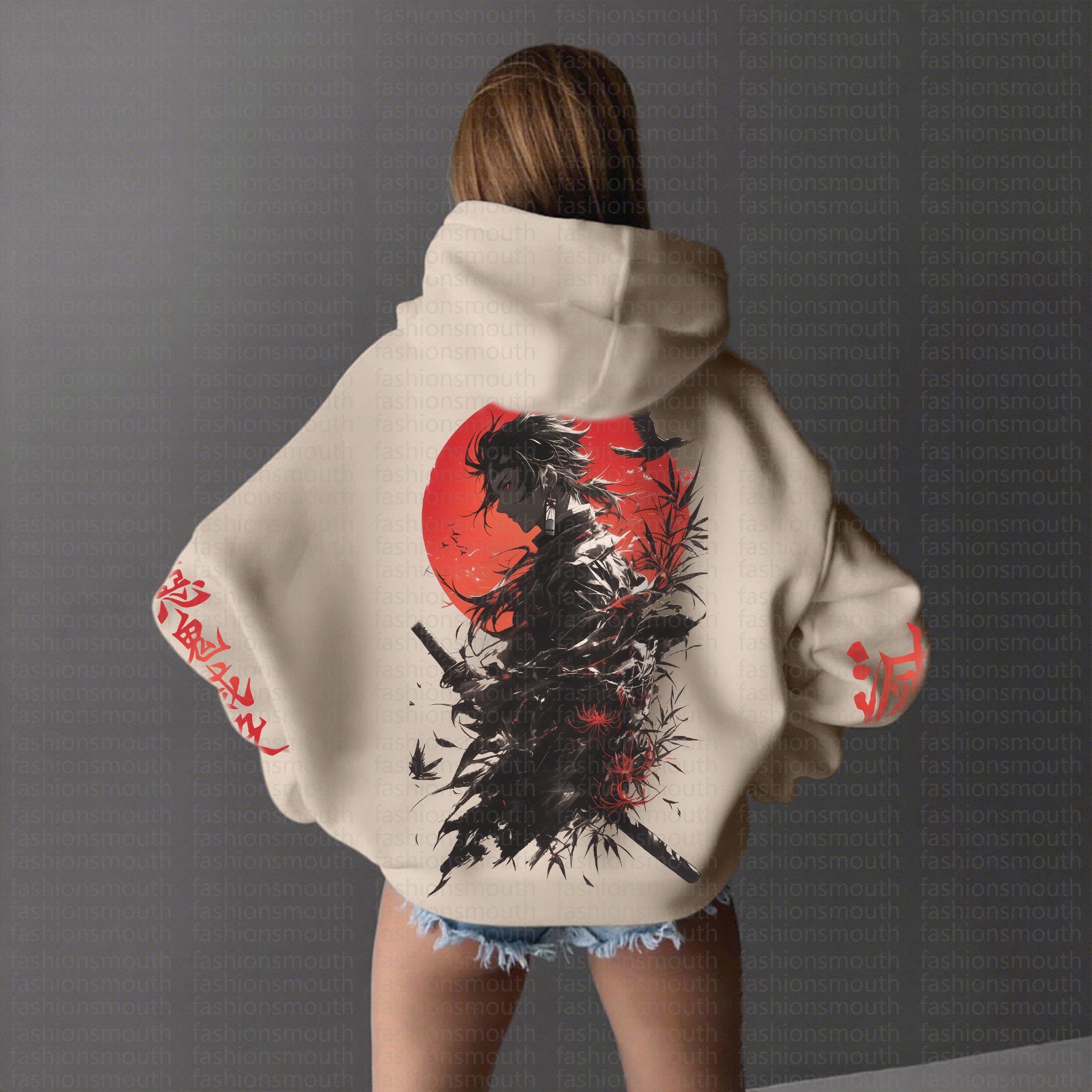 ‘’ Demon Slayer " Anime Inspired Vintage Hoodie