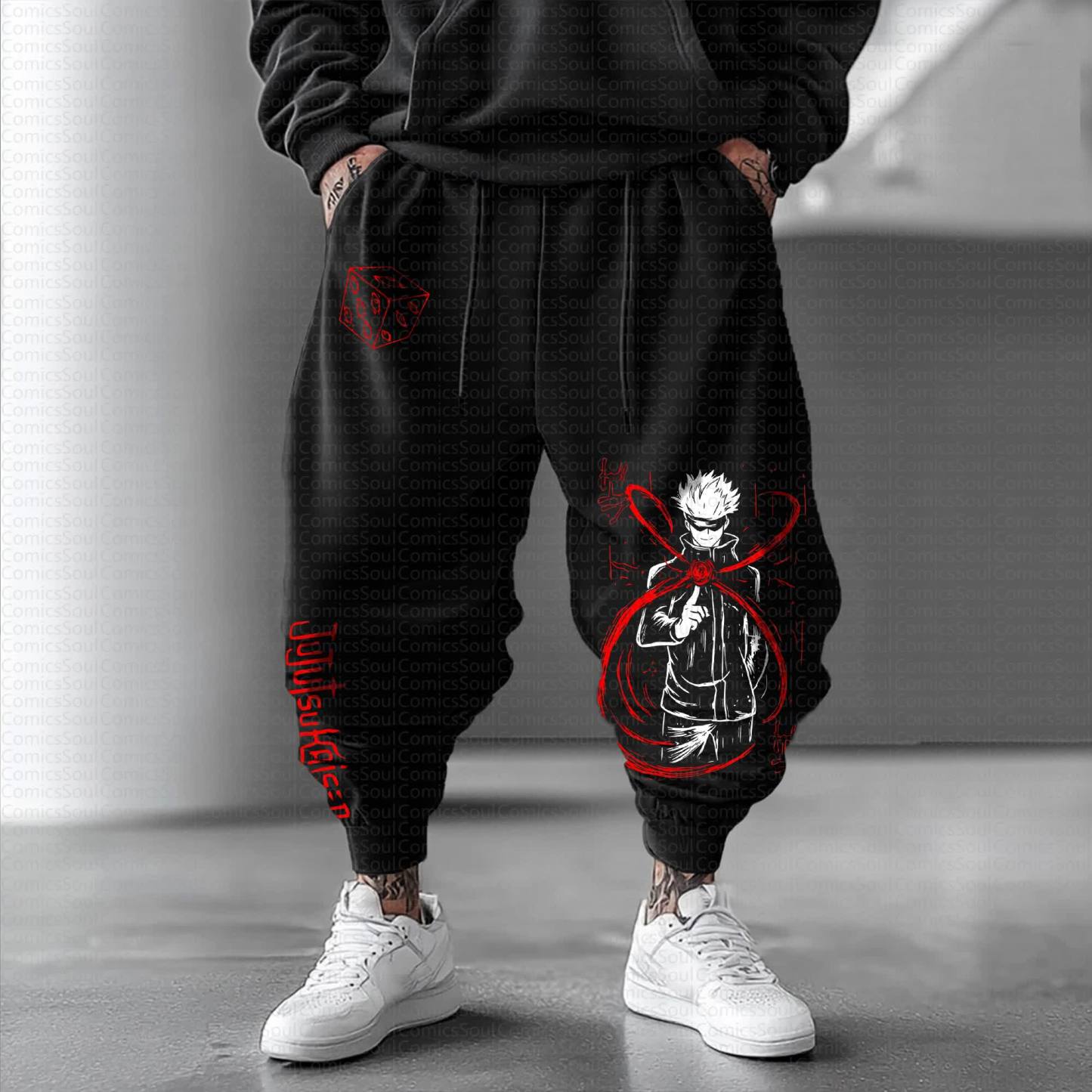 Unisex Anime Inspired Vintage Pants丨Demon Slayer X Pokémon