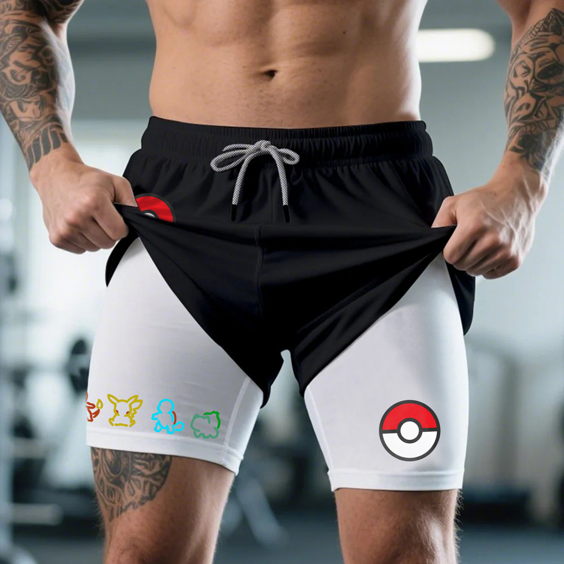 Unisex Casual Anime Streetwear Shorts