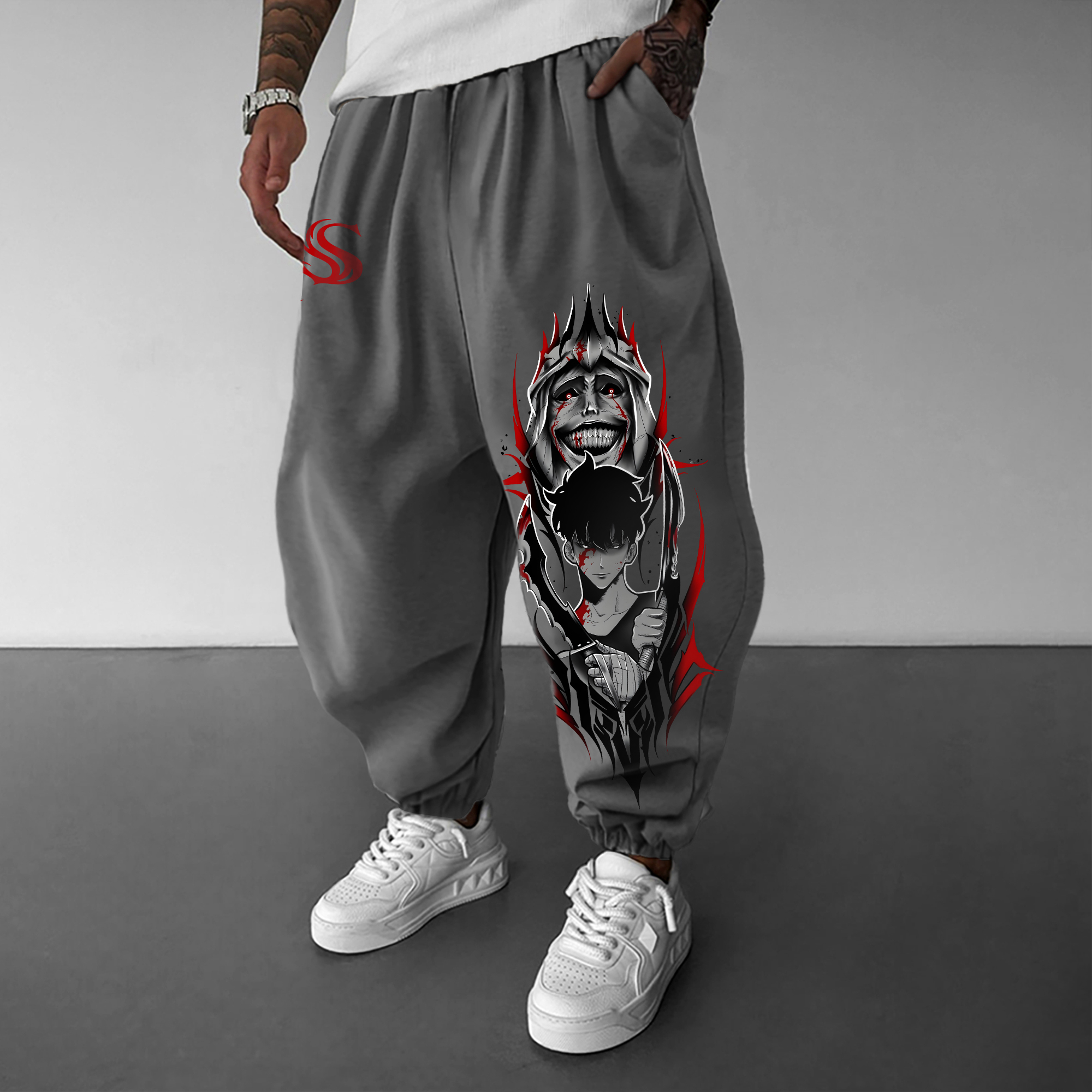 Unisex Casual Anime Streetwear Pants