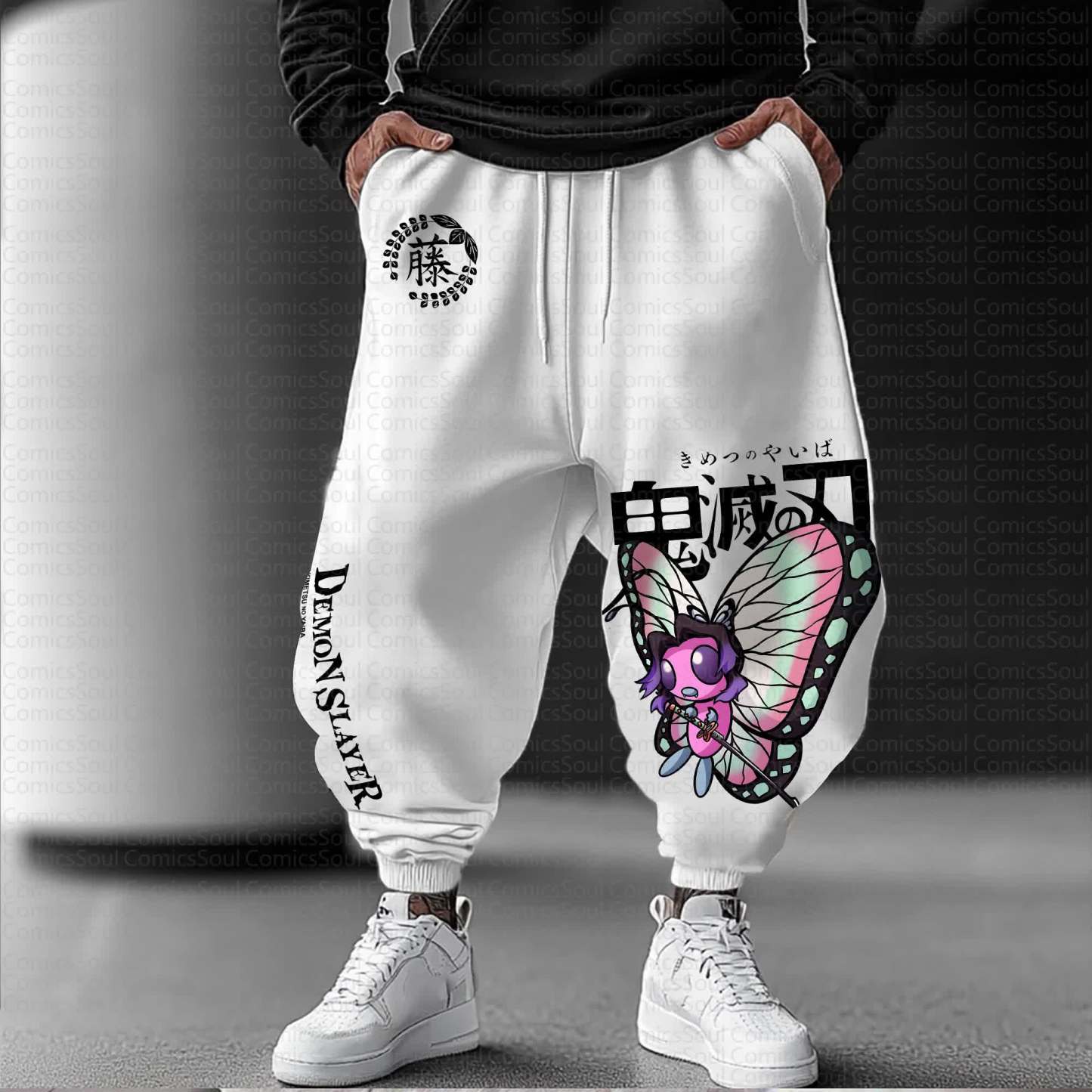 Unisex Anime Inspired Vintage Pants丨Demon Slayer X Pokémon