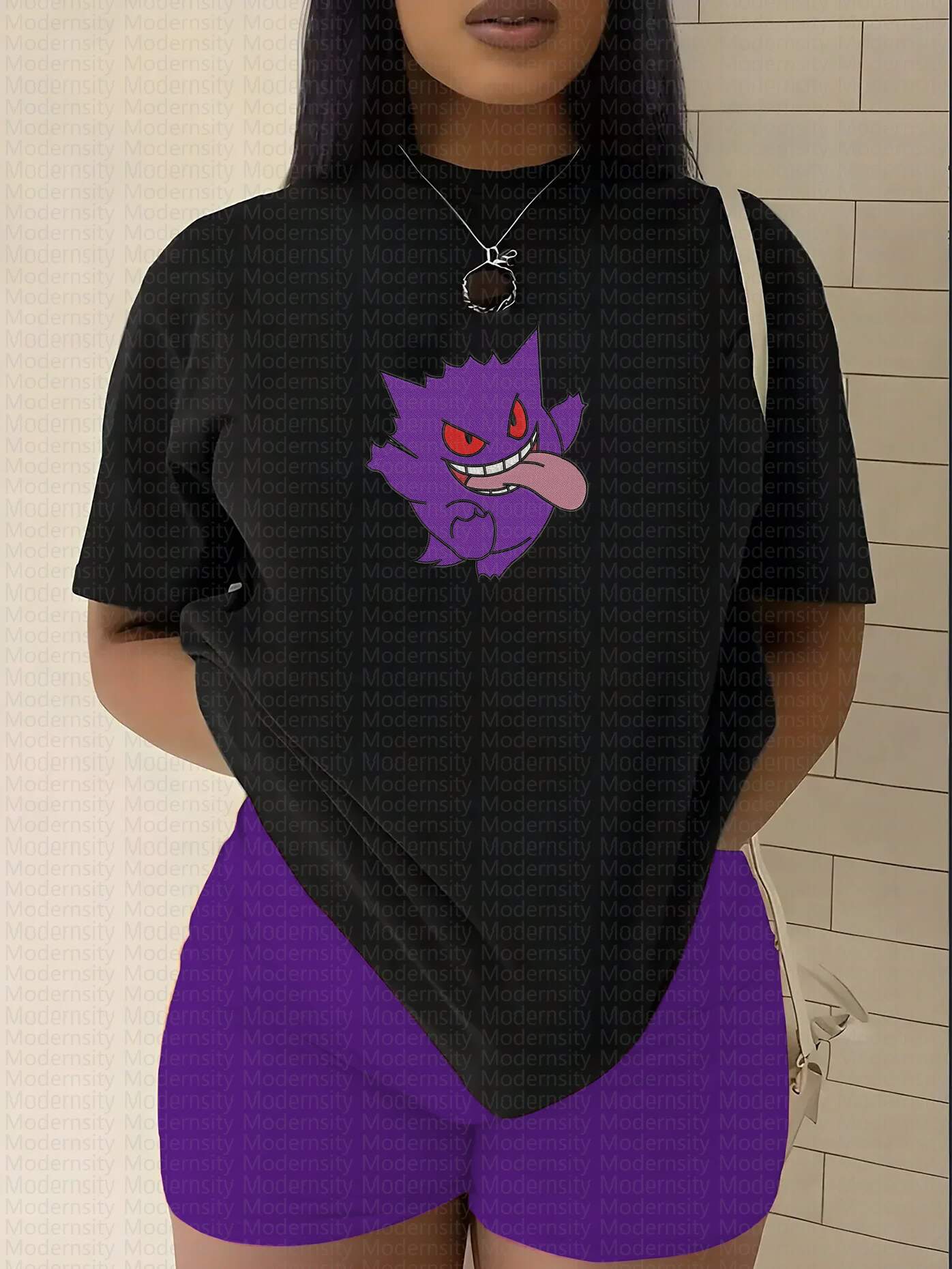 "Pokémon Gengar" Anime Inspired Vintage Embroidered T-Shirt