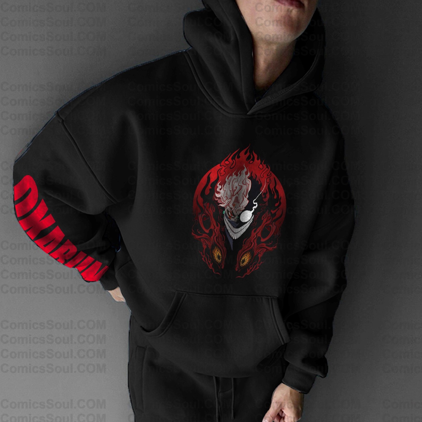 Unisex Anime Print  Casual Oversized Hoodie