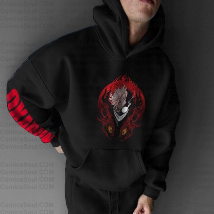 Unisex Anime Print  Casual Oversized Hoodie