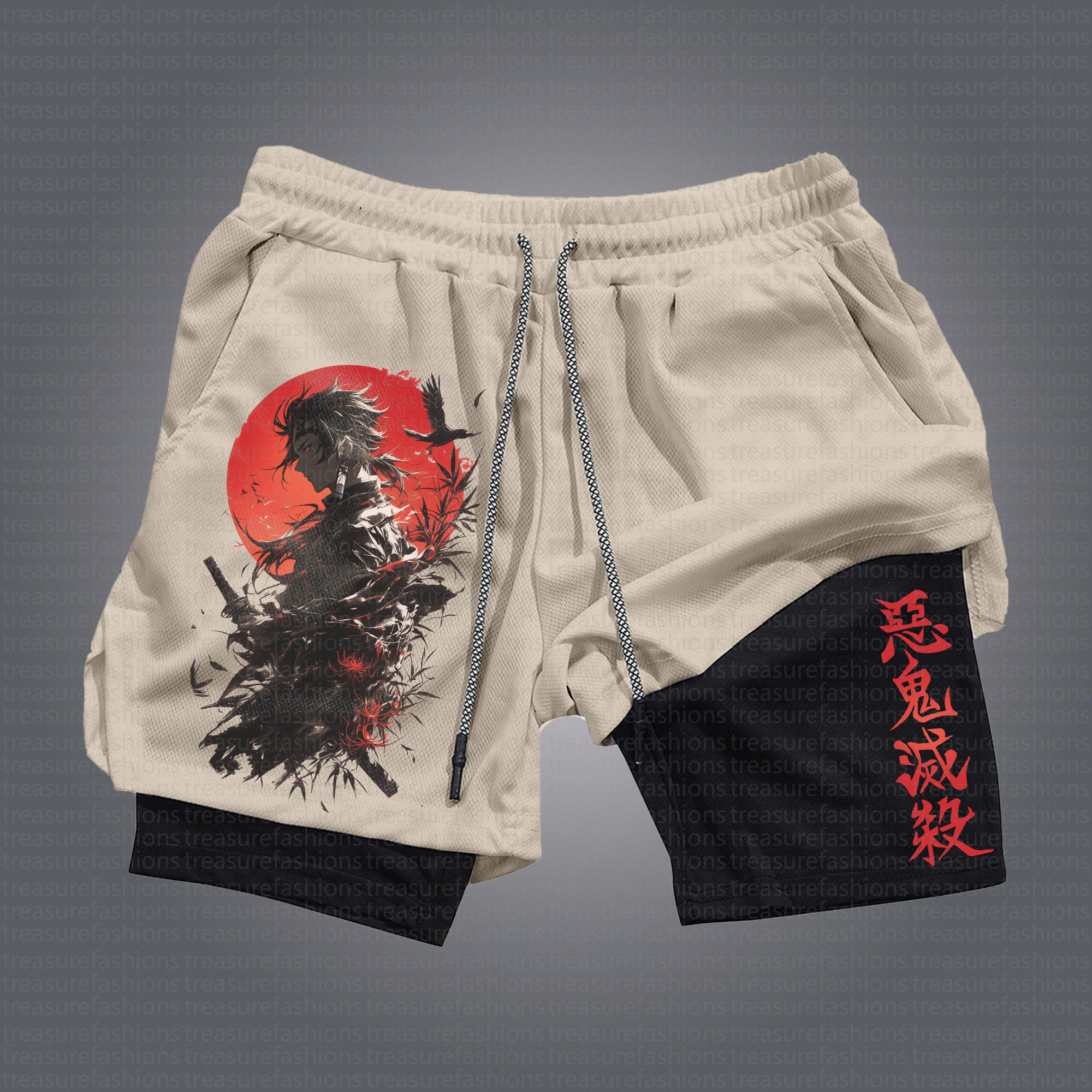 Unisex Casual Anime Streetwear Shorts 丨Demon Slayer