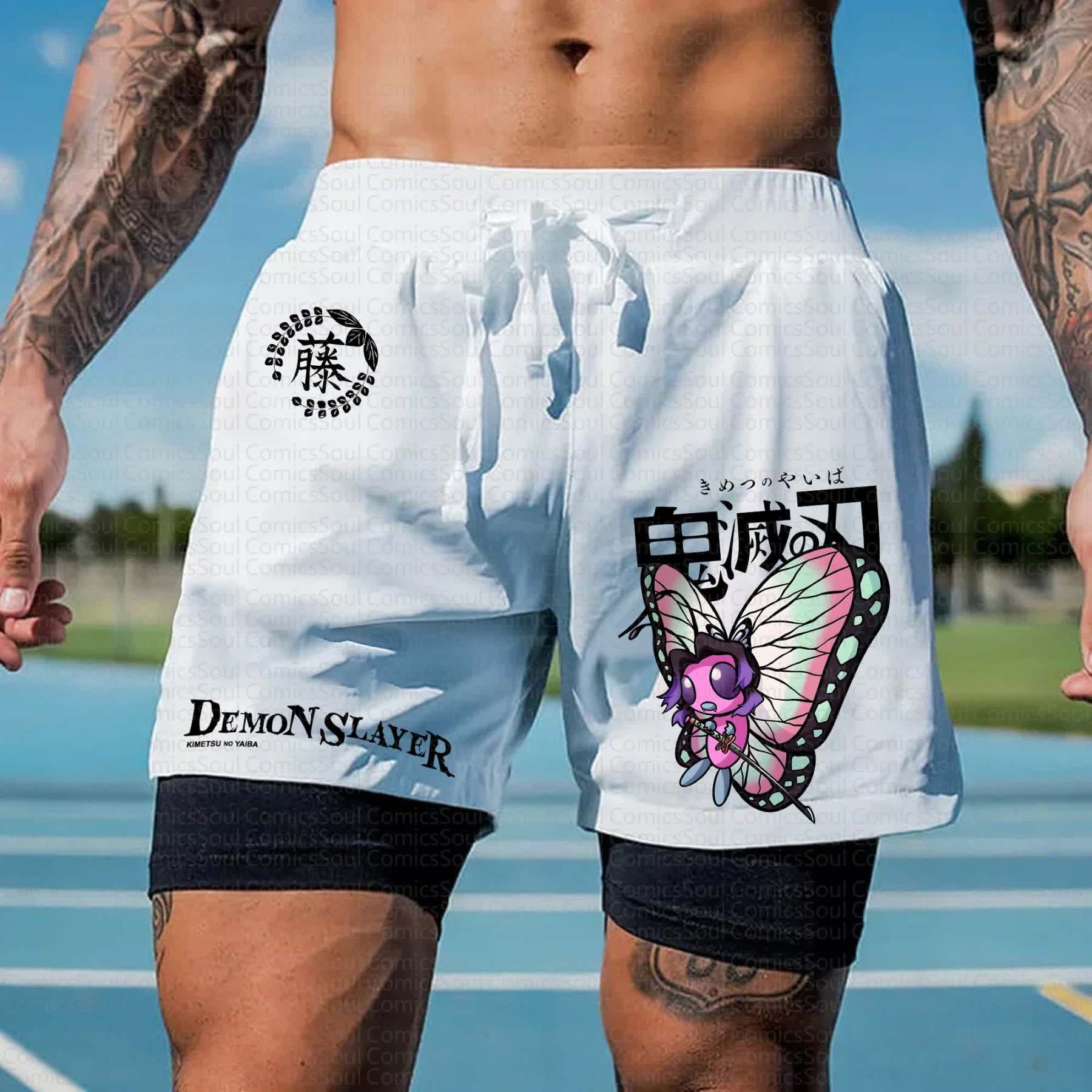 Unisex Casual Anime Streetwear Shorts 丨Demon Slayer X Pokémon