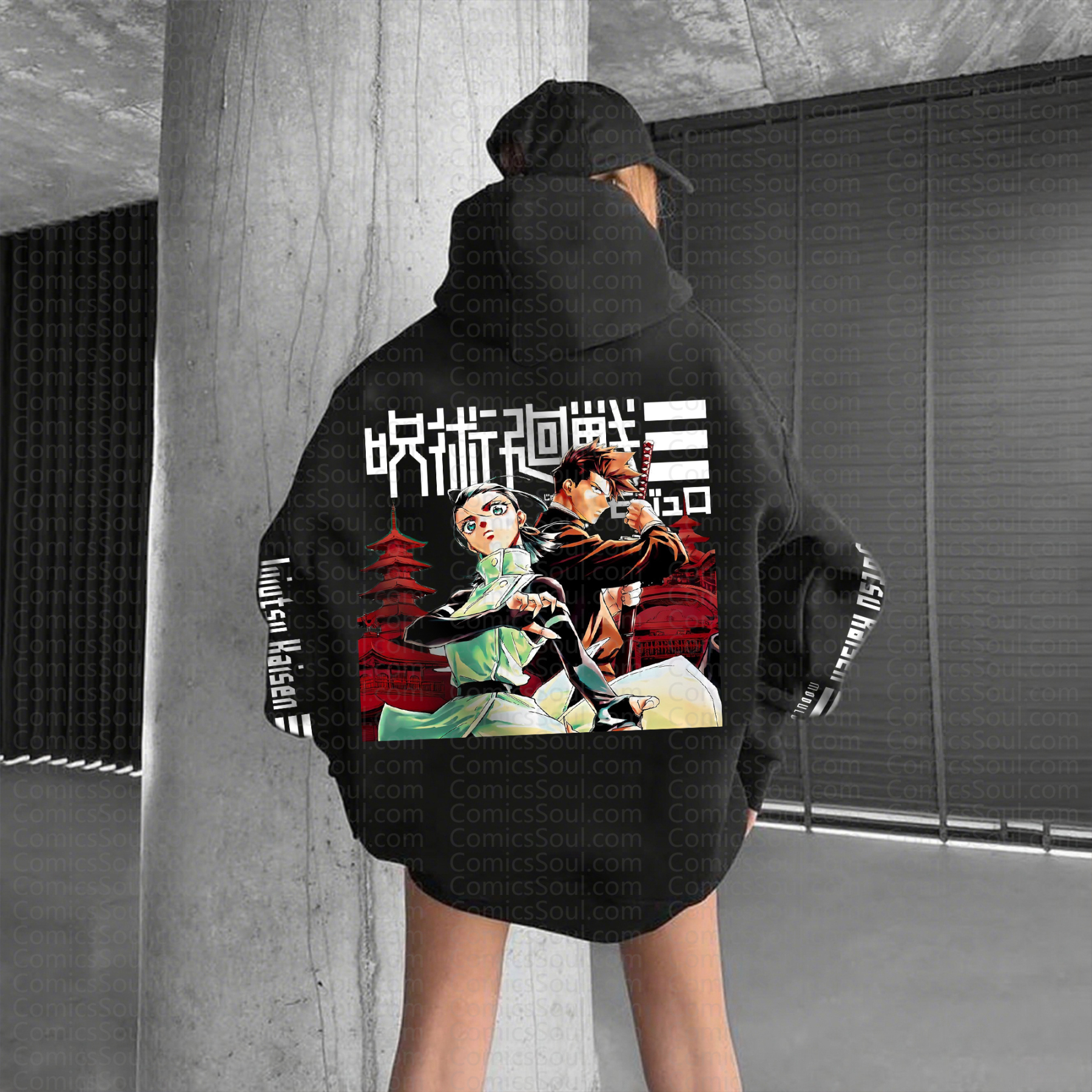 "Jujutsu Kaisen" Unisex Anime Inspired Vintage Hoodie