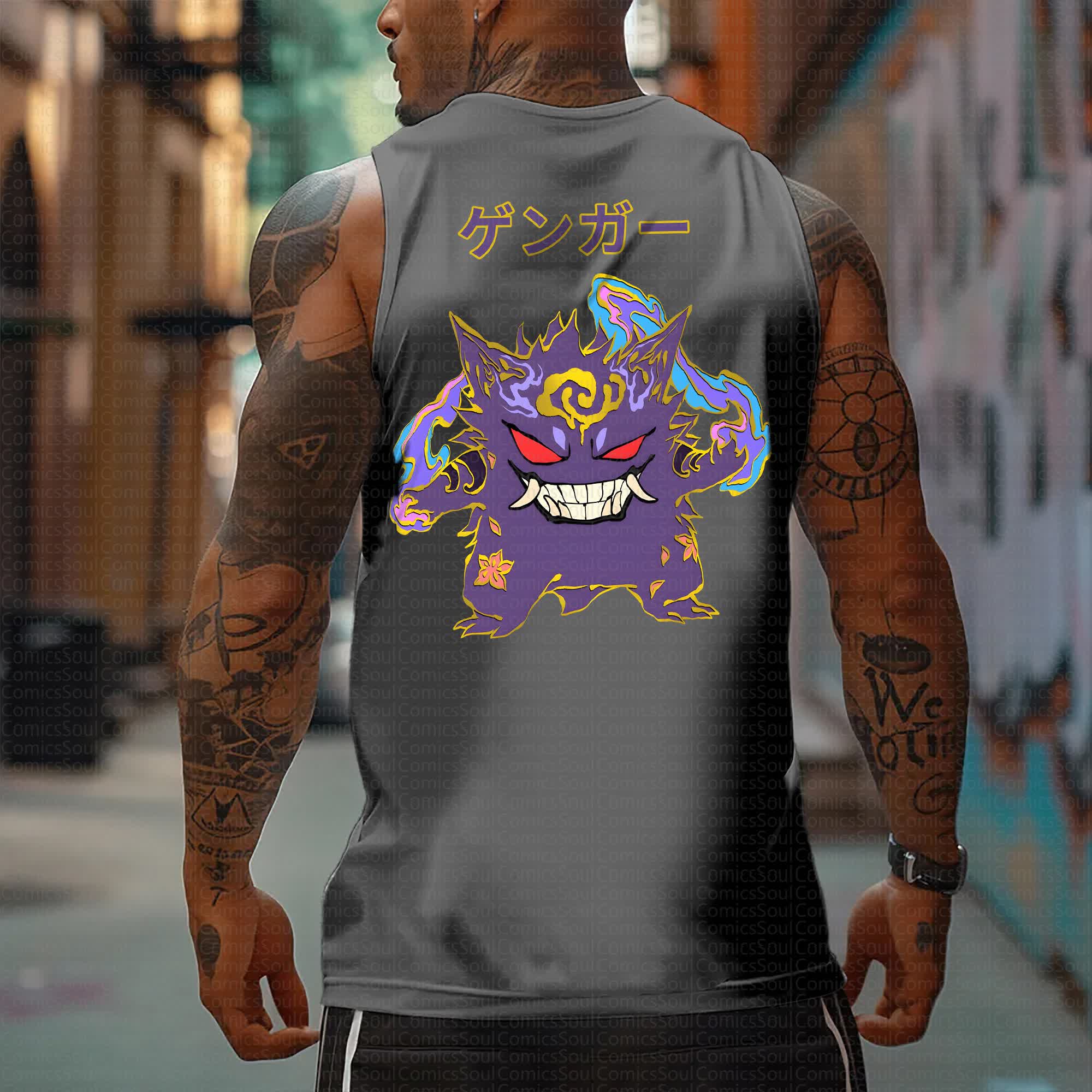 Unisex “Pokémon” Casual Anime  Tank Top