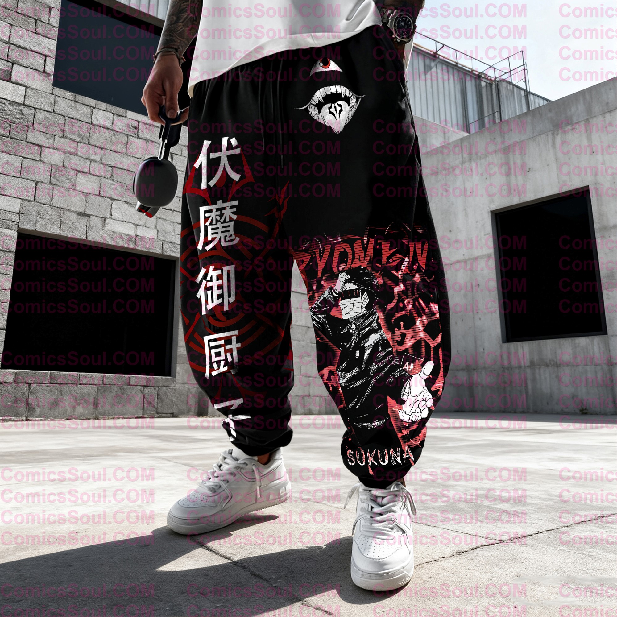 plus velvetUnisex Casual Anime Streetwear Pants