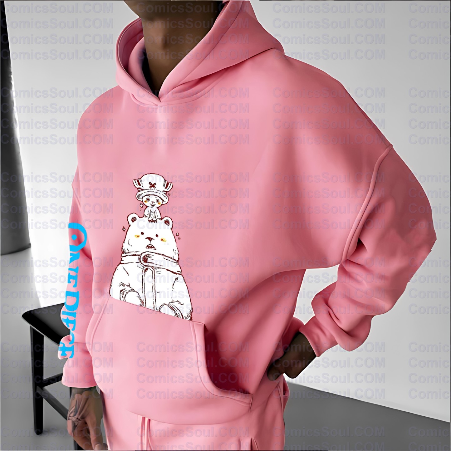 Plus Velvet Unisex Anime Graphic Streetwear Vintage Hoodie