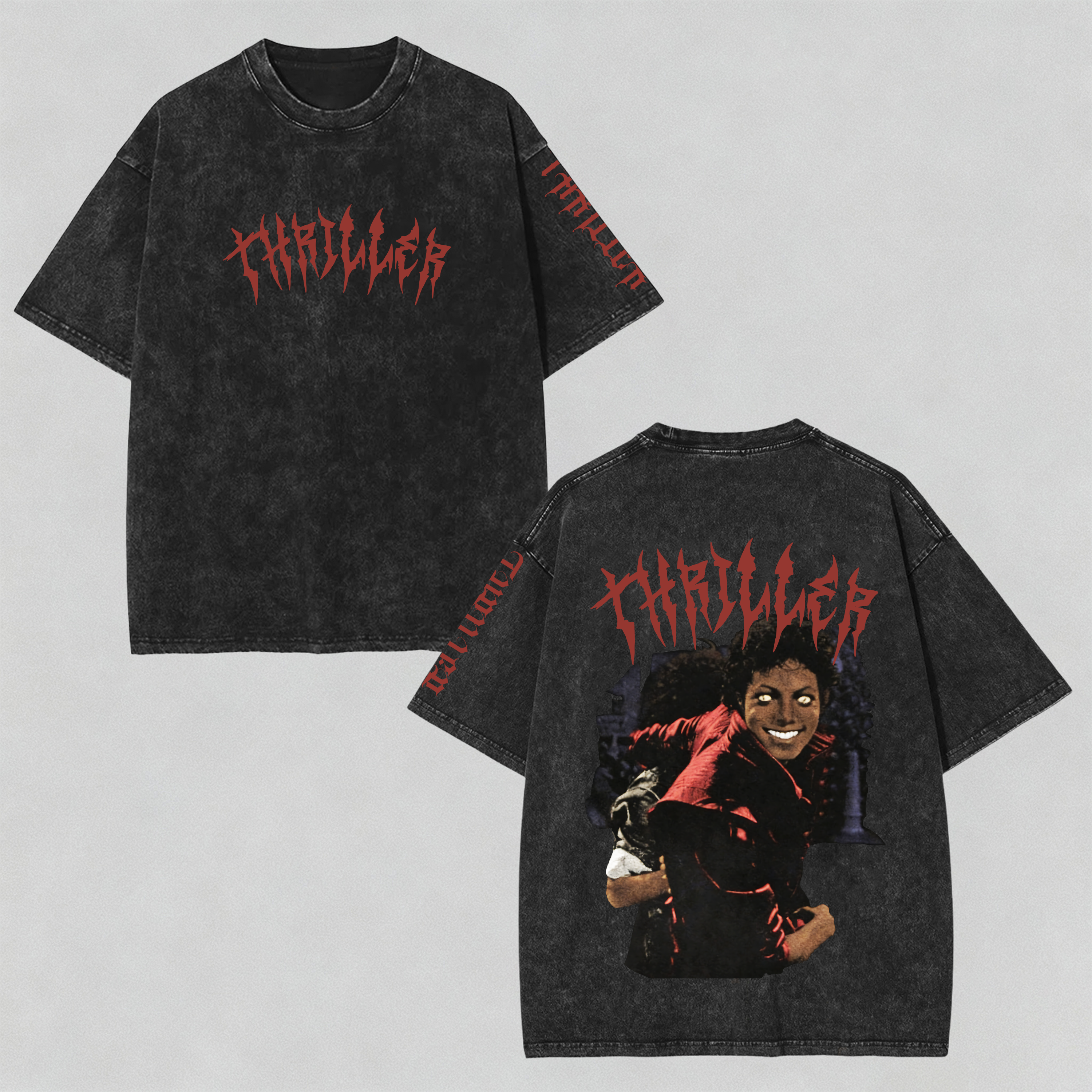 Unisex ”Michael Jackson“ Inspired Vintage Washed T-Shirt
