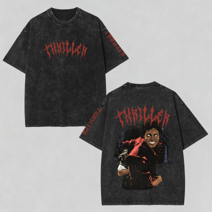 Unisex ”Michael Jackson“ Inspired Vintage Washed T-Shirt