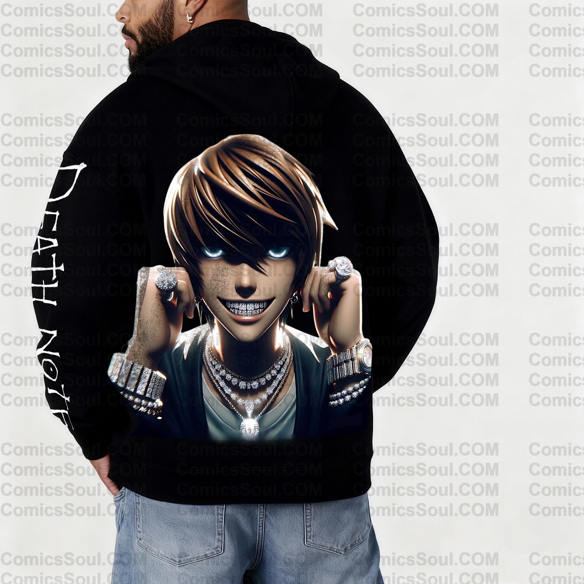 Unisex Graphic Streetwear Vintage Zipper Cardigan Plush Hoodie