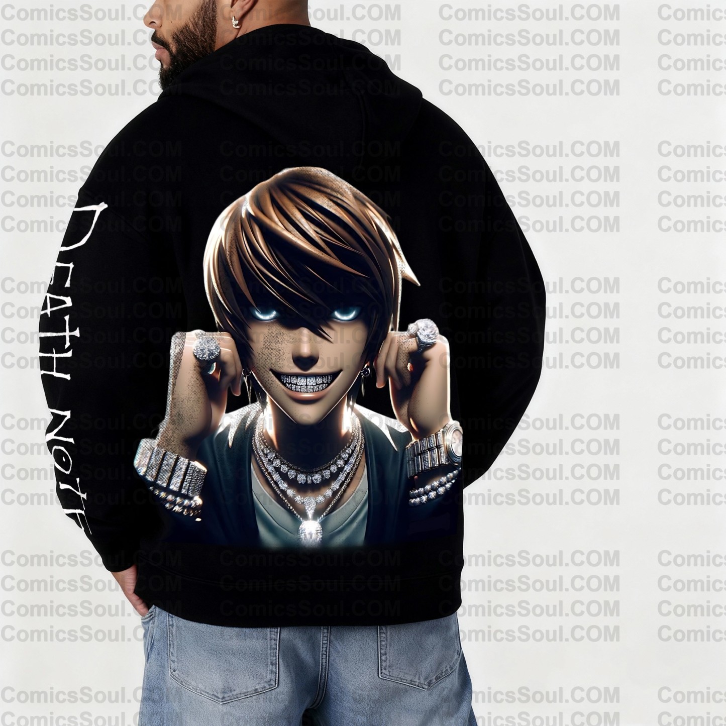 Unisex Graphic Streetwear Vintage Zipper Cardigan Plush Hoodie