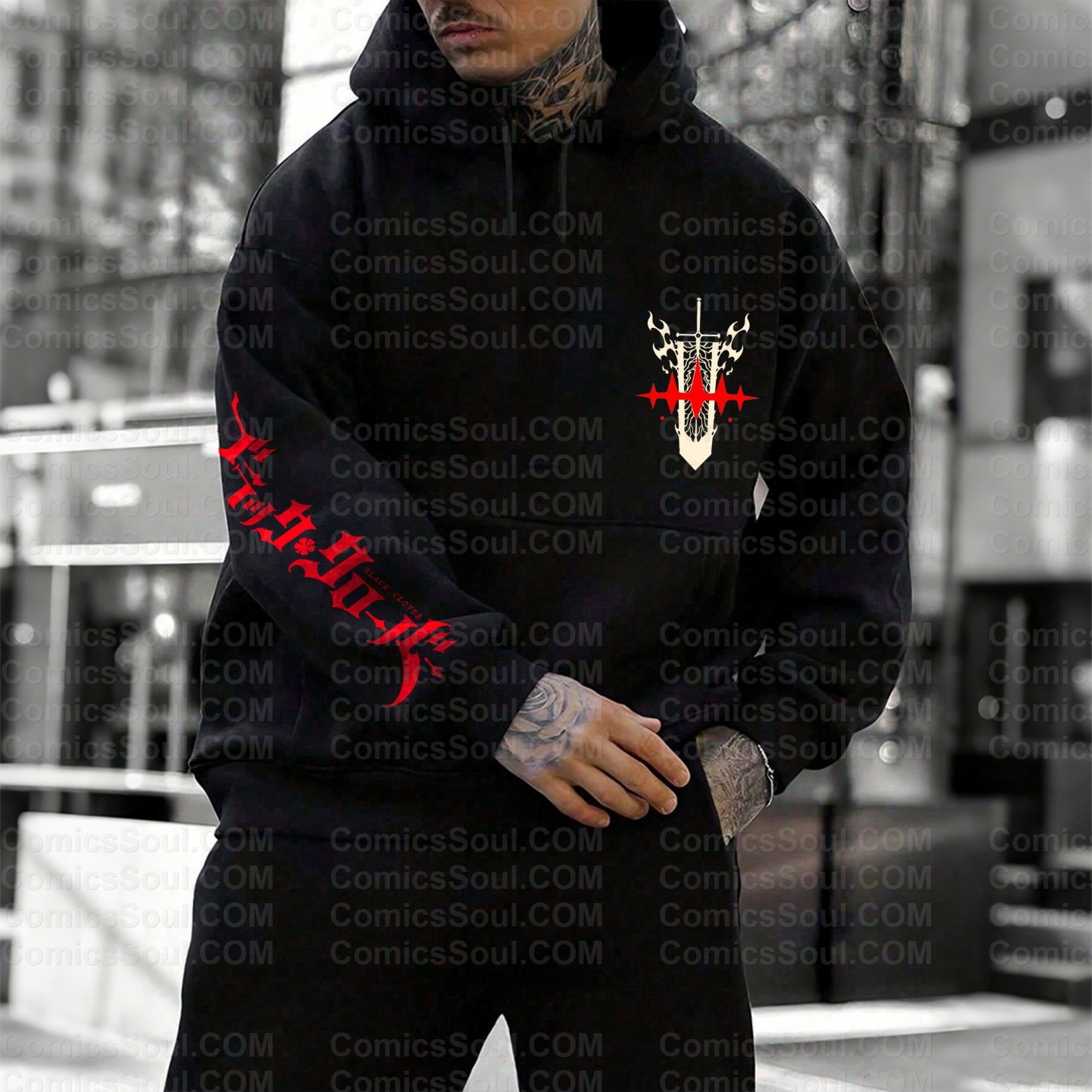 Plus Velvet Unisex Anime Graphic Streetwear Vintage Hoodie