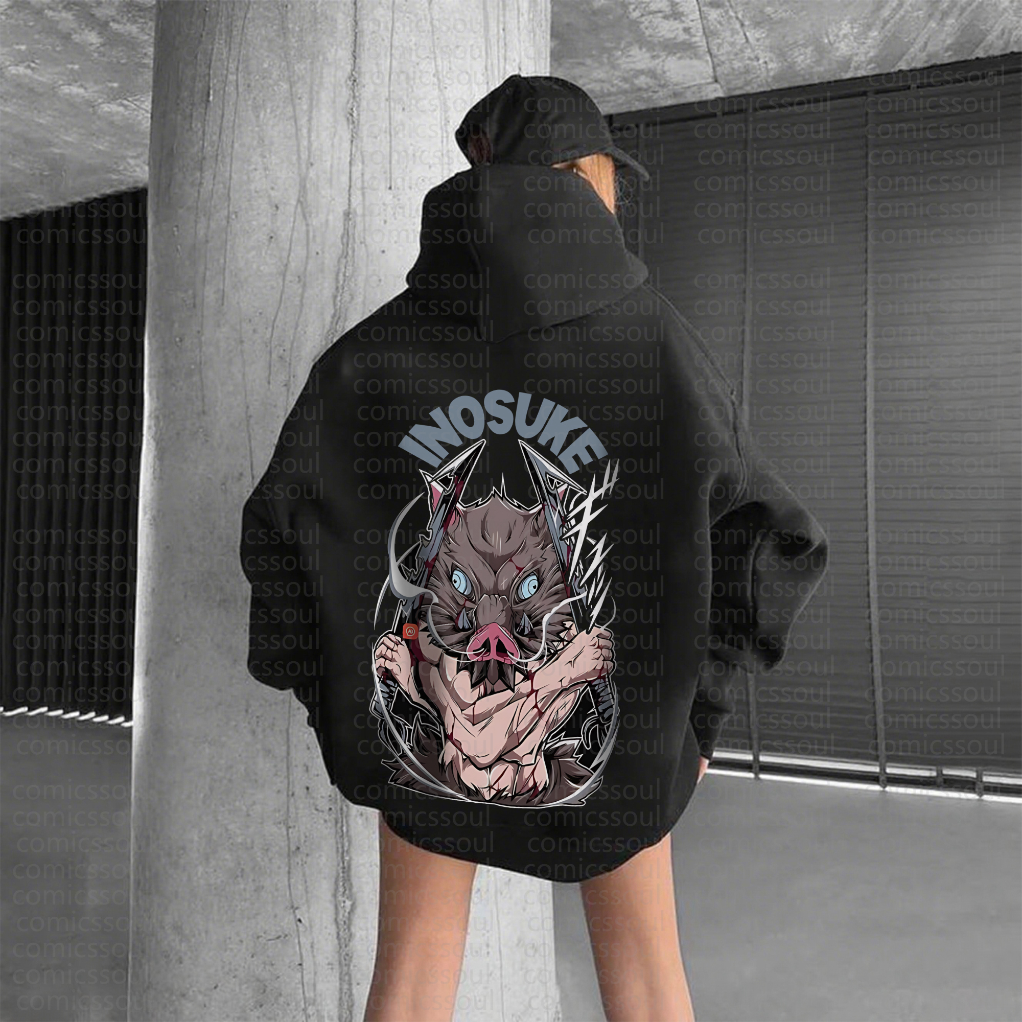 " Demon Slayer " Anime Inspired Vintage Hoodie