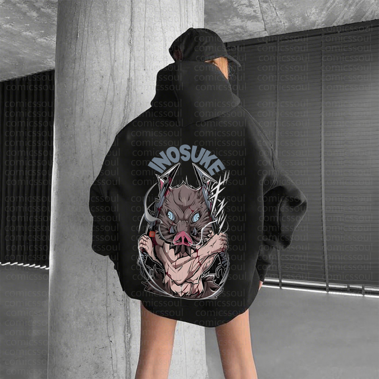 Unisex Anime Graphic Streetwear Vintage Hoodie丨Demon Slayer X Pokémon