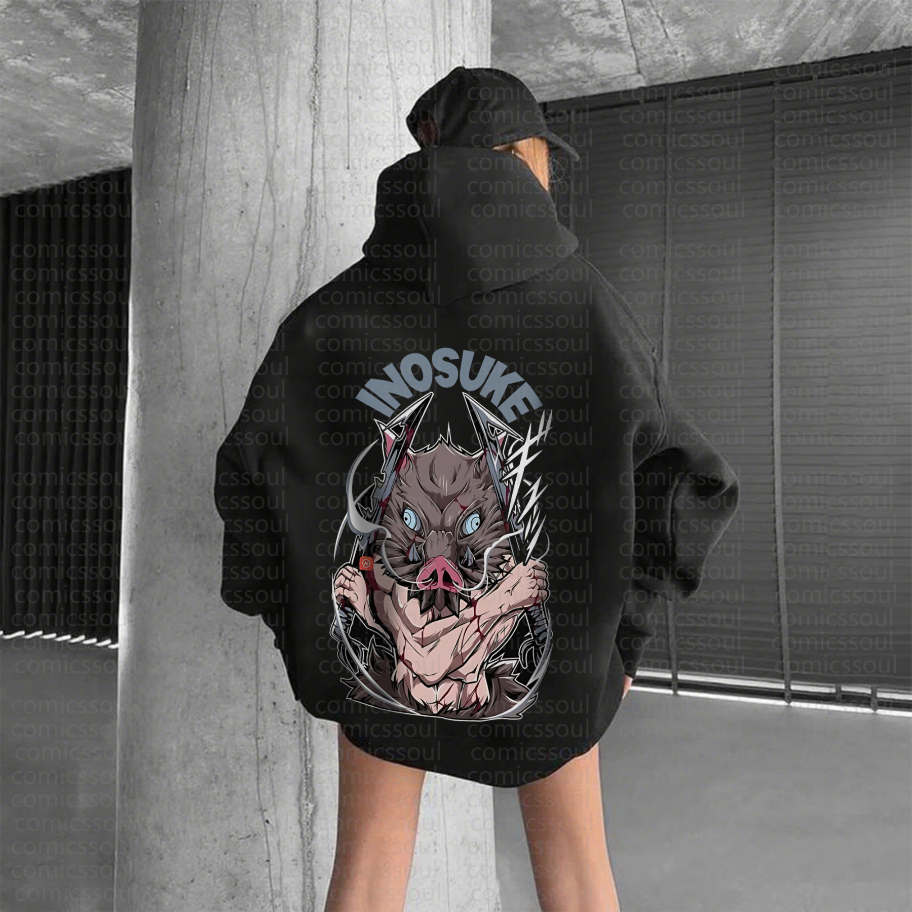 Unisex Anime Graphic Streetwear Vintage Hoodie丨Demon Slayer X Pokémon