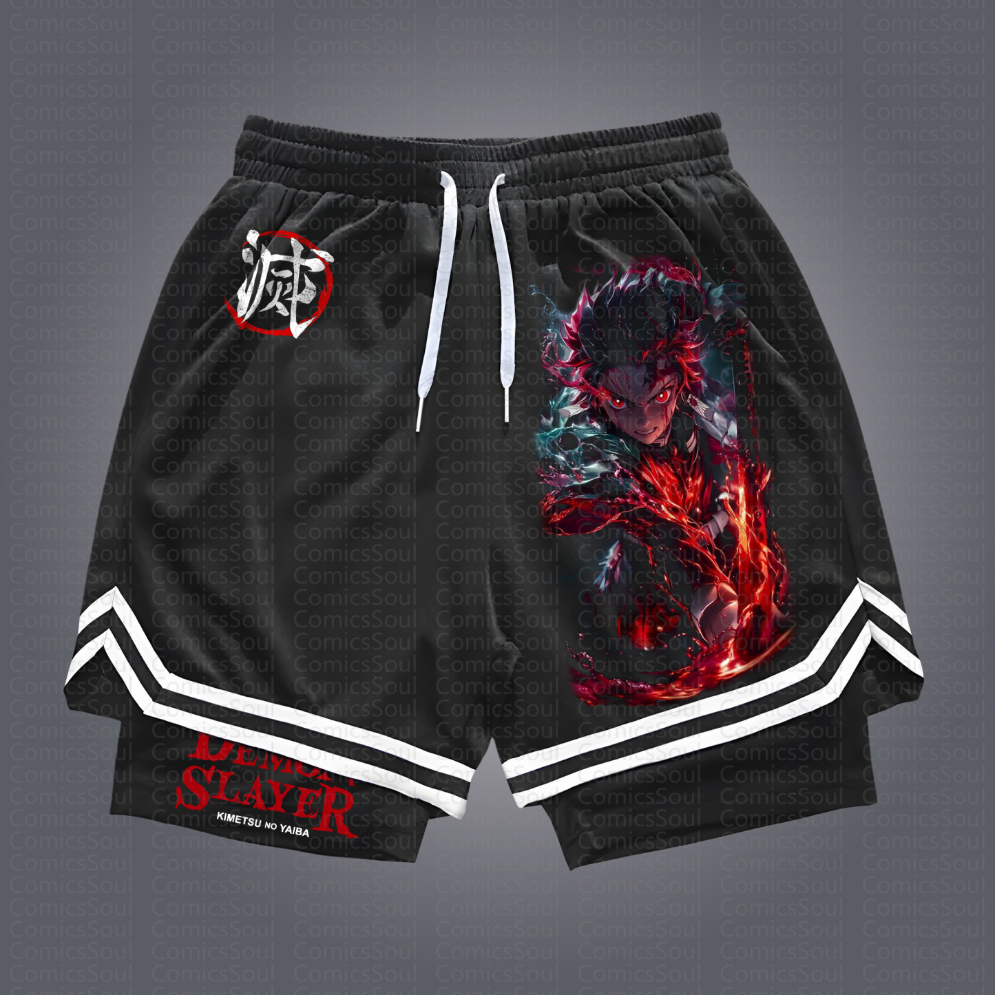 Unisex Casual Anime Streetwear Shorts 丨Demon Slayer X Pokémon