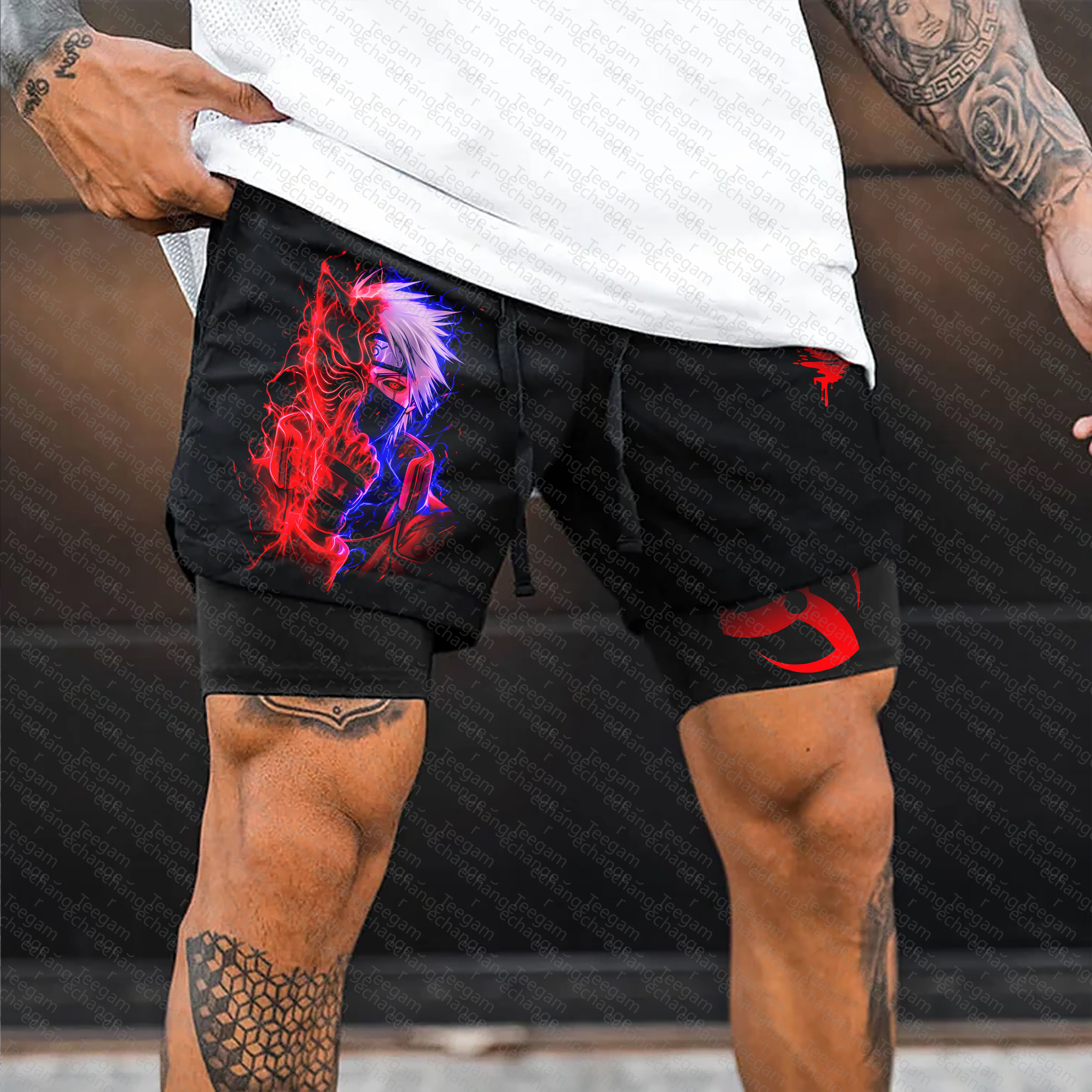 Unisex Casual Anime Streetwear Gym Shorts
