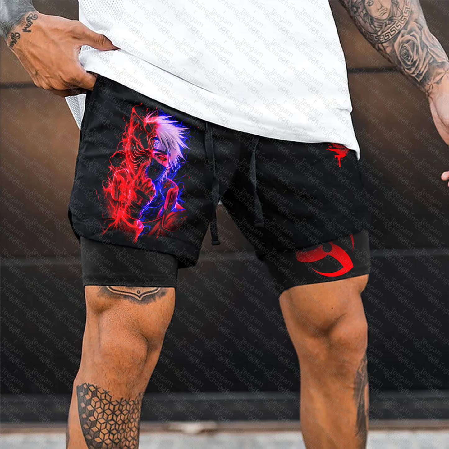 Unisex Casual Anime Streetwear Gym Shorts