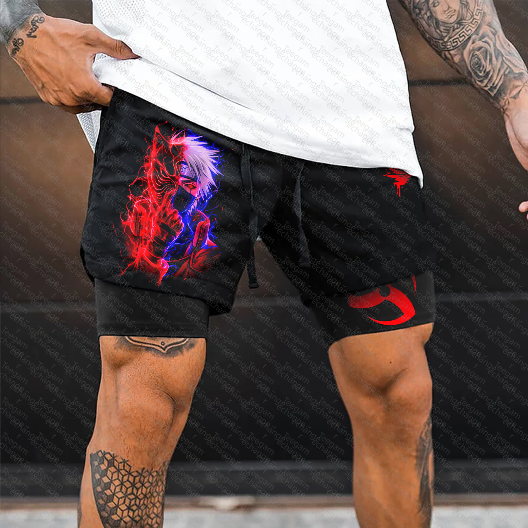 Unisex Casual Anime Streetwear Gym Shorts