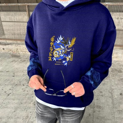 Plus Velvet Unisex Anime Graphic Streetwear Vintage Hoodie