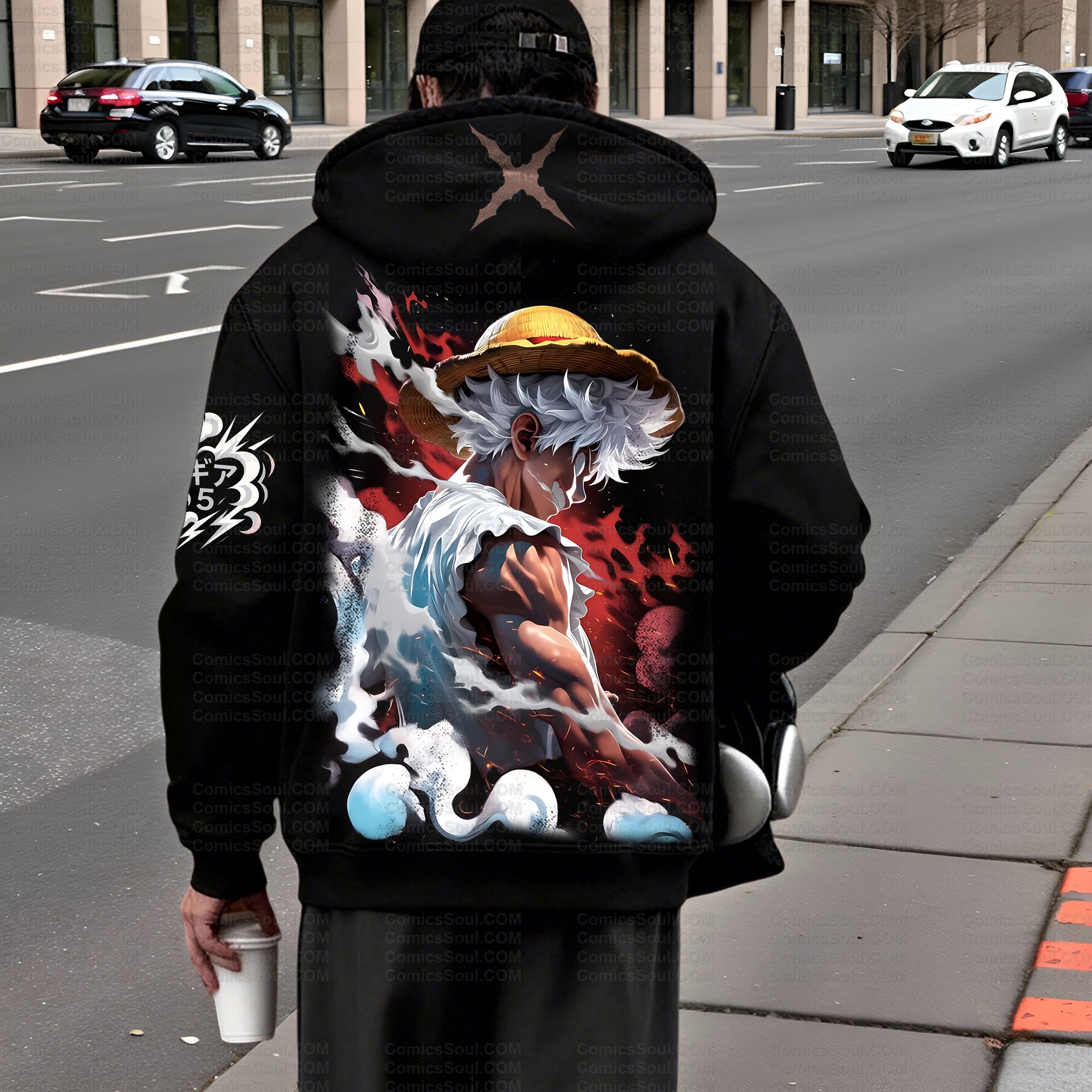 Unisex Graphic Streetwear Vintage Zipper Cardigan Plush Hoodid