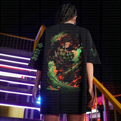 "Demon Slayer" Anime Inspired Vintage T-Shirt