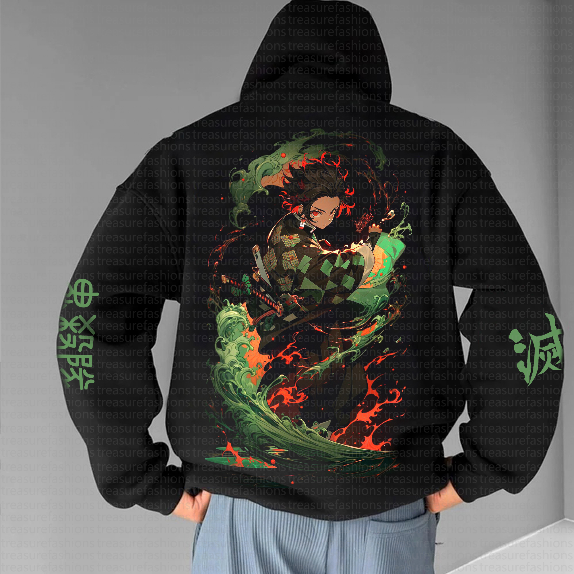 Unisex “Demon slayer” Graphic Streetwear Vintage Hoodie