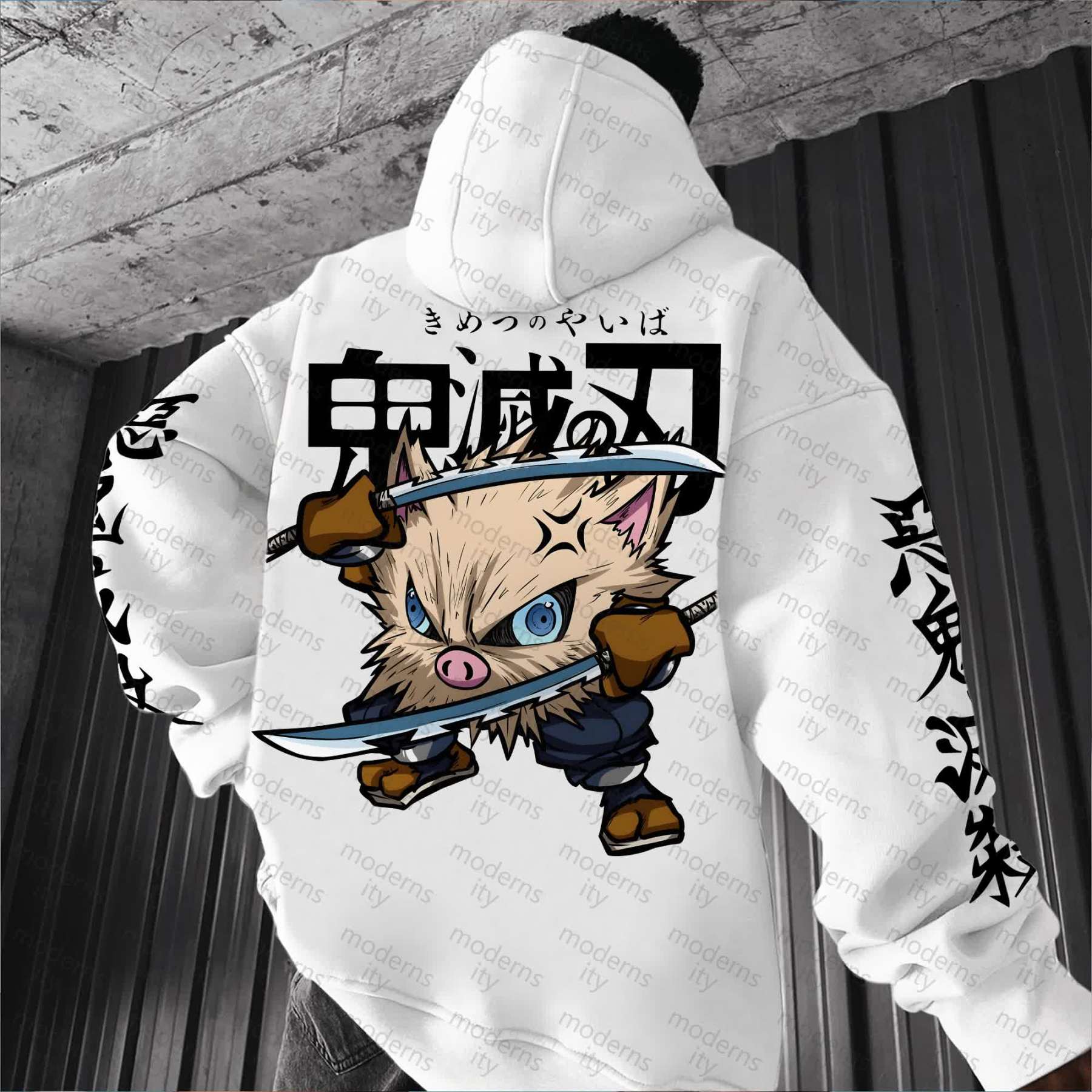 Unisex Vintage Hoodie丨Demon Slayer X Pokémon