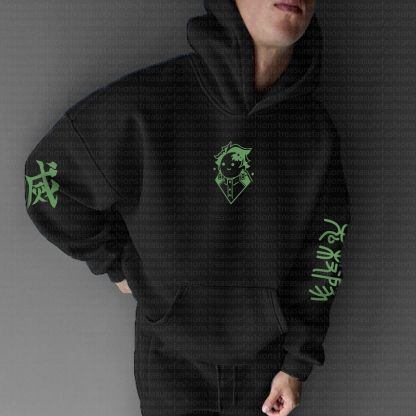 Unisex “Demon slayer” Graphic Streetwear Vintage Hoodie