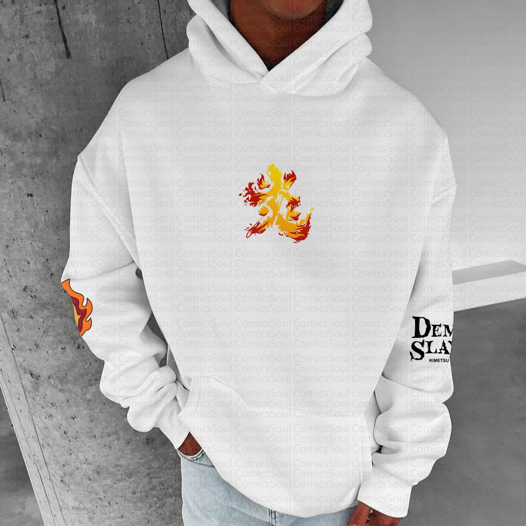 Unisex Anime Graphic Streetwear Vintage Hoodie丨Demon Slayer X Pokémon