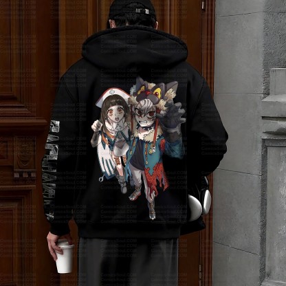 Unisex Graphic Streetwear Vintage Zipper Cardigan Plush Hoodie