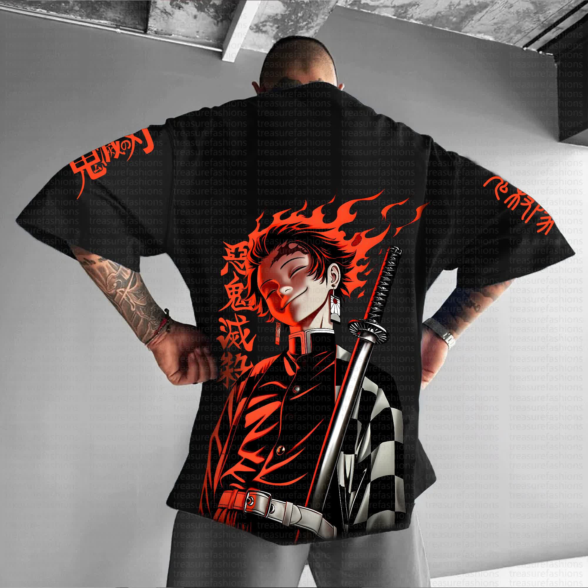 Unisex "Demon Slayer" Anime Inspired Vintage T-Shirt