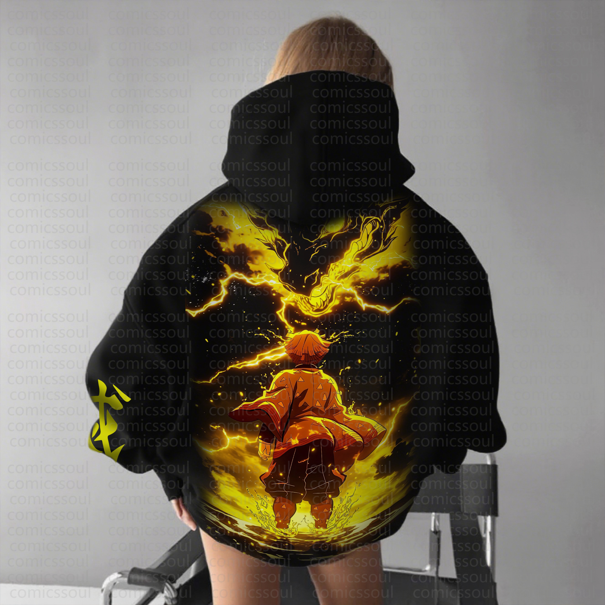 " Demon Slayer " Anime Inspired Vintage Hoodie