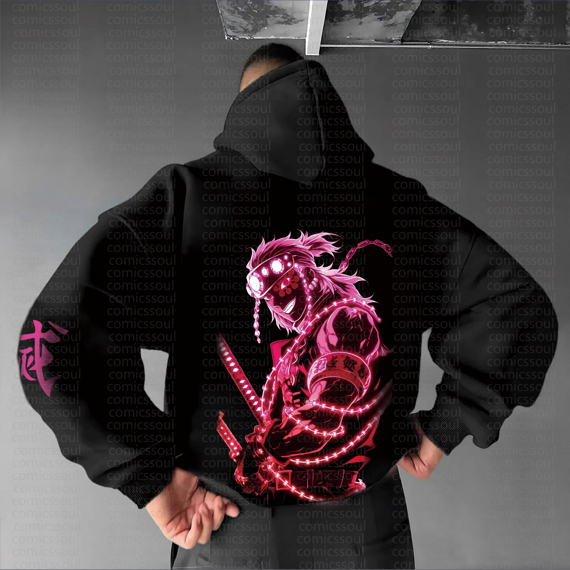 Unisex Anime Graphic Streetwear Vintage Hoodie丨Demon Slayer