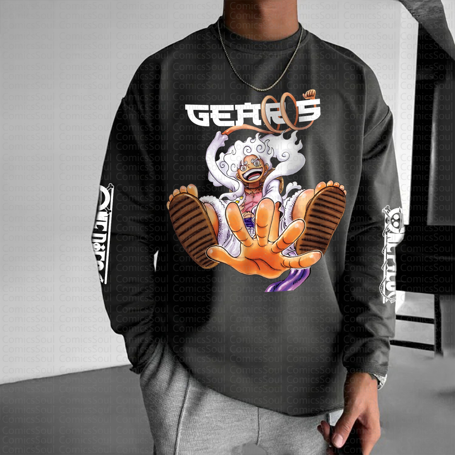 Unisex “One Piece” Anime Graphic Streetwear Vintage Long-Sleeved T-shirt