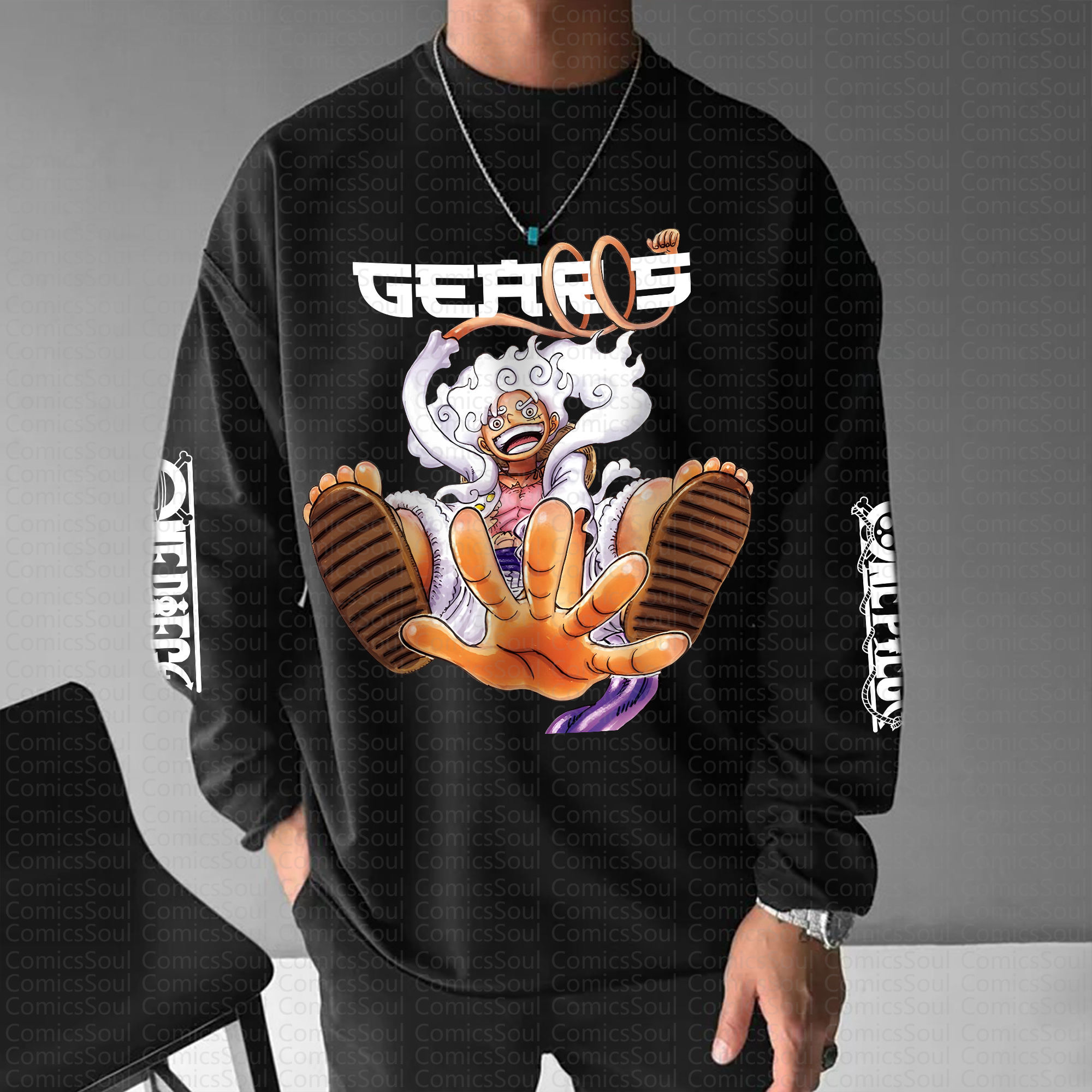 Unisex “One Piece” Anime Graphic Streetwear Vintage Long-Sleeved T-shirt