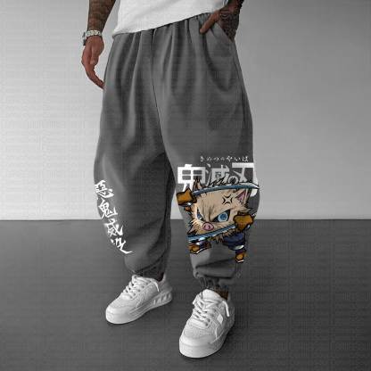 Unisex Anime Inspired Vintage Pants丨Demon Slayer X Pokémon