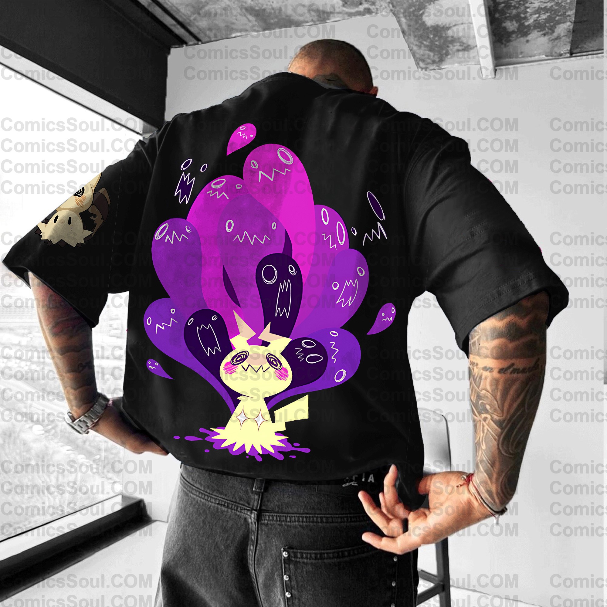 (Pokemon)Unisex Anime Inspired Vintage T-Shirt