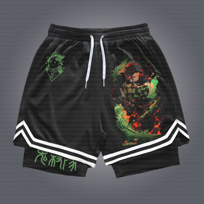 Unisex Casual Anime Streetwear Shorts 丨Demon Slayer