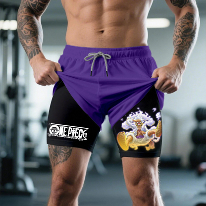 Unisex One Piece Anime Shorts | Luffy Gear 5