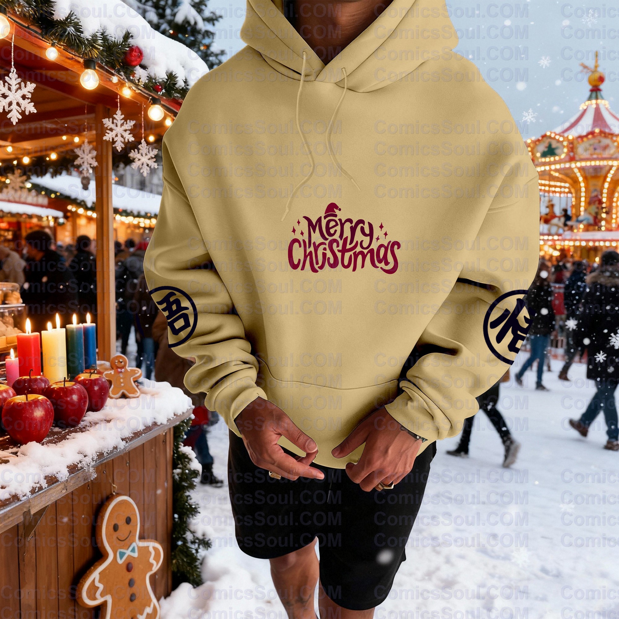 Plus Velvet Unisex Anime Graphic Streetwear Vintage Hoodie