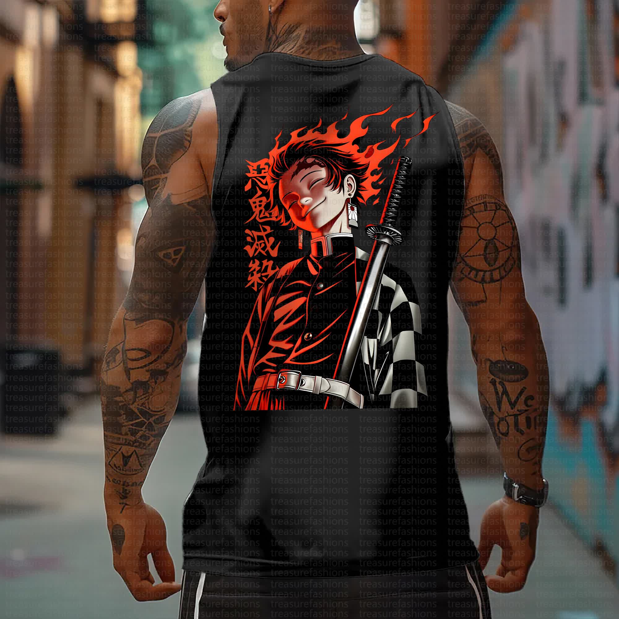 Unisex “Demon Slayer” Casual Anime  Tank Top