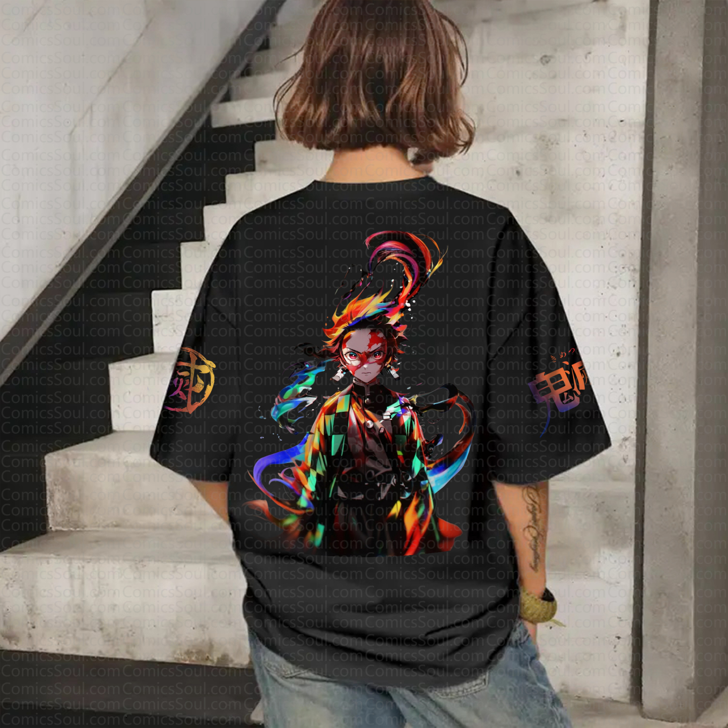 "Demon Slayer" Anime Inspired Vintage T-Shirt